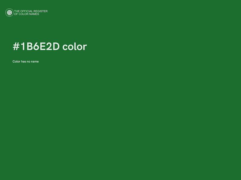 #1B6E2D color image