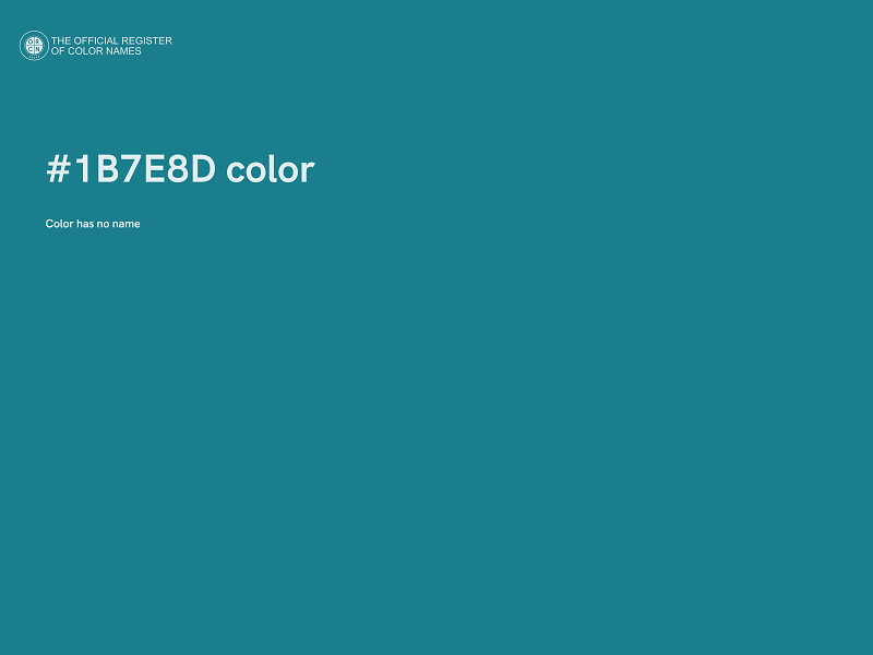 #1B7E8D color image