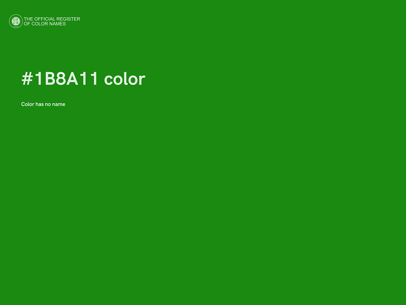 #1B8A11 color image