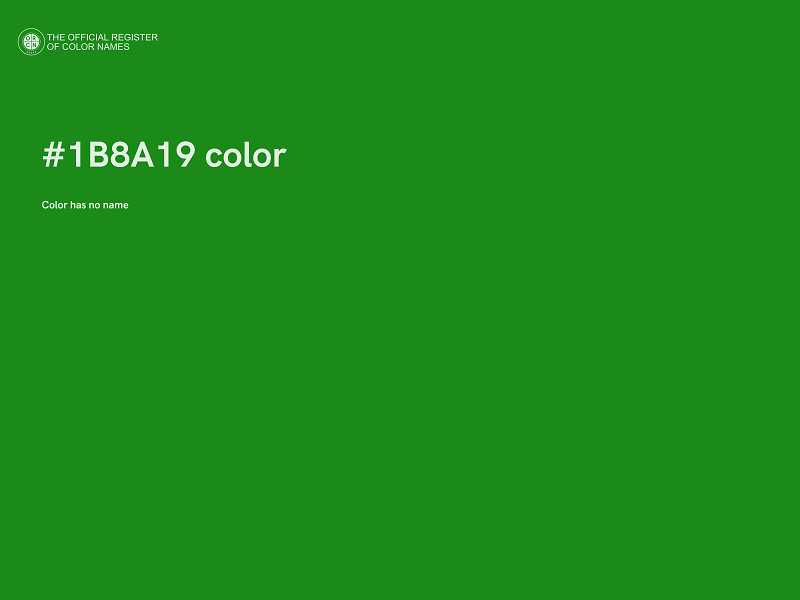 #1B8A19 color image