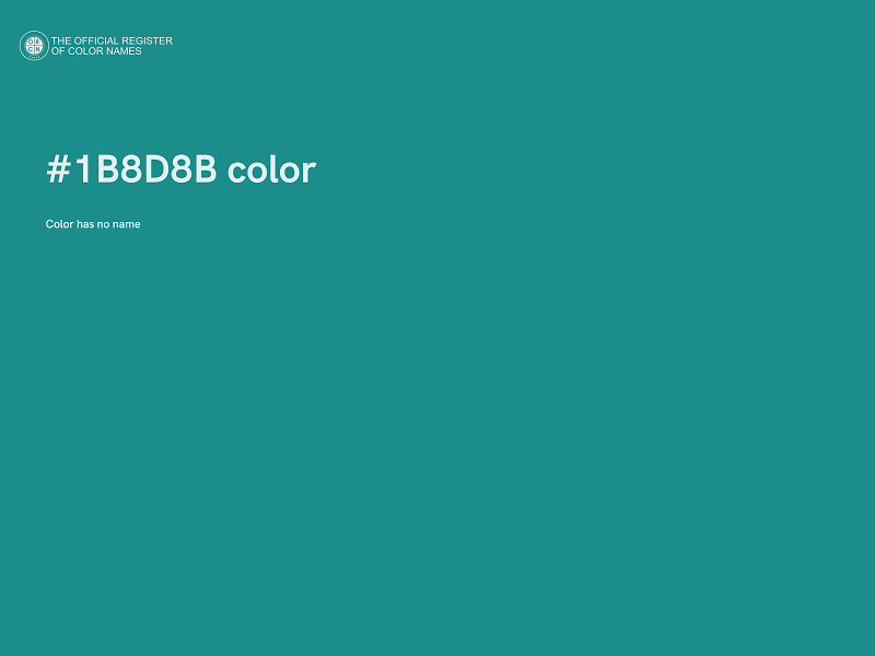 #1B8D8B color image