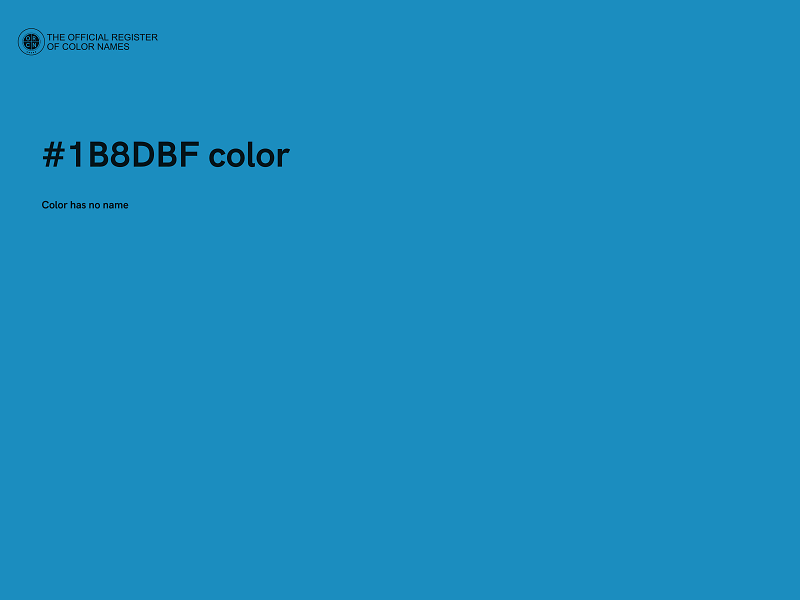 #1B8DBF color image