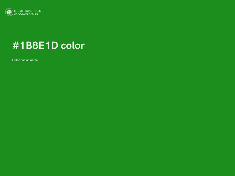 #1B8E1D color image