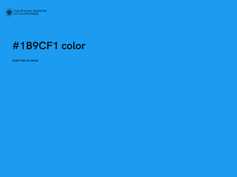 #1B9CF1 color image