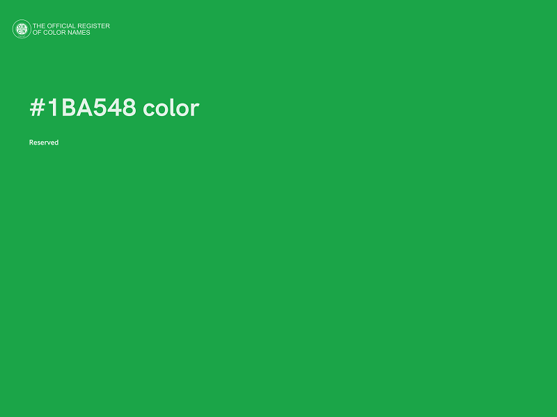 #1BA548 color image