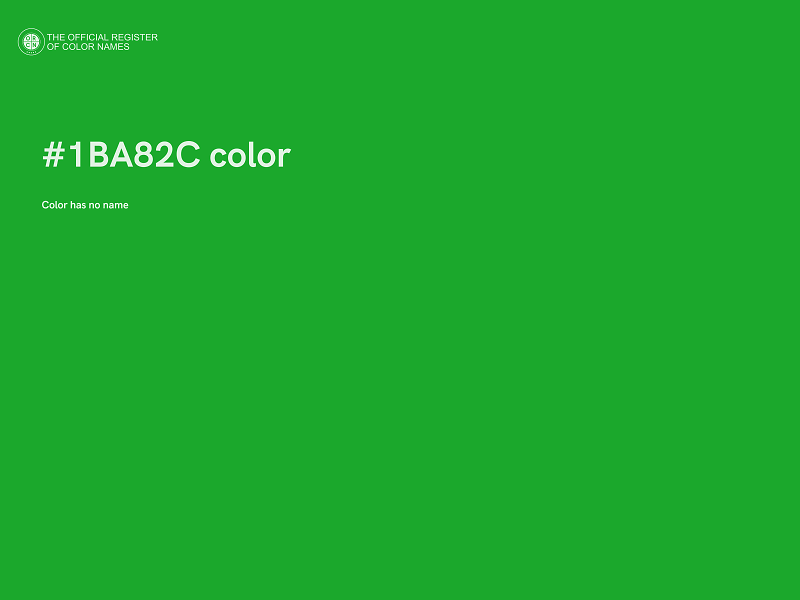 #1BA82C color image