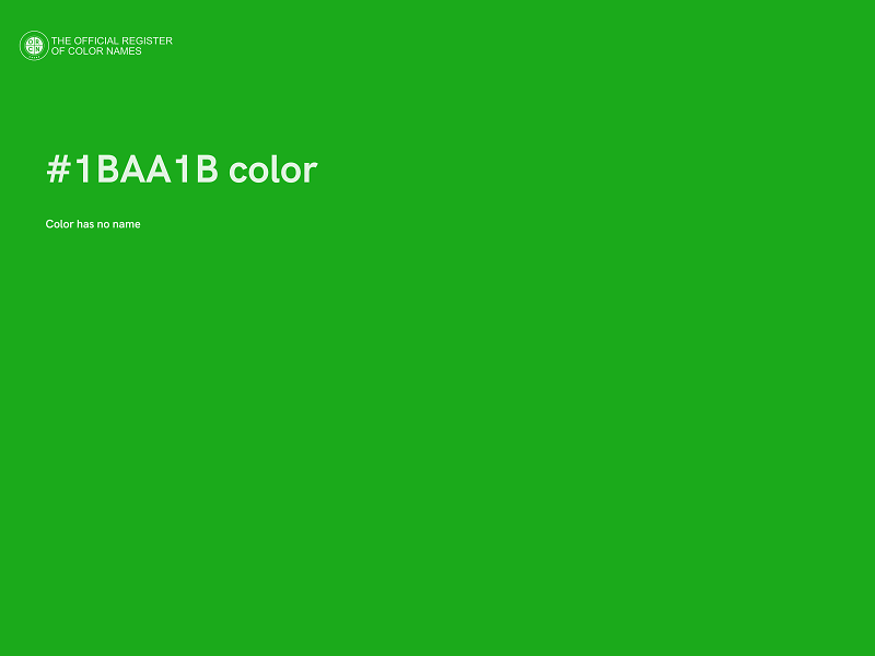 #1BAA1B color image