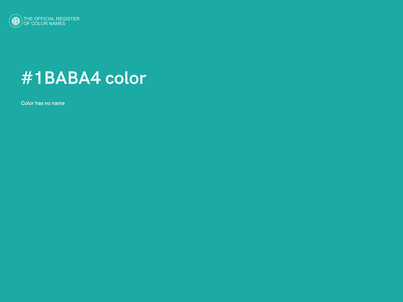 #1BABA4 color image