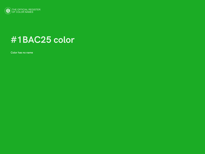 #1BAC25 color image