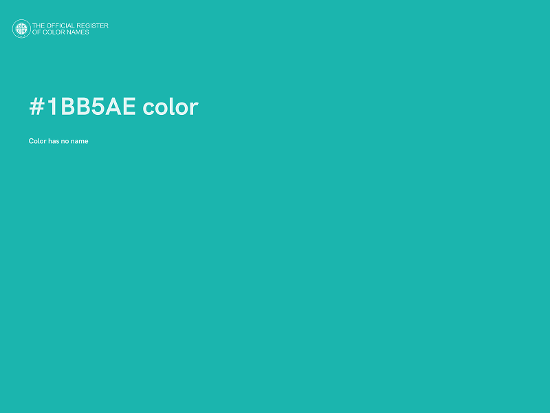 #1BB5AE color image