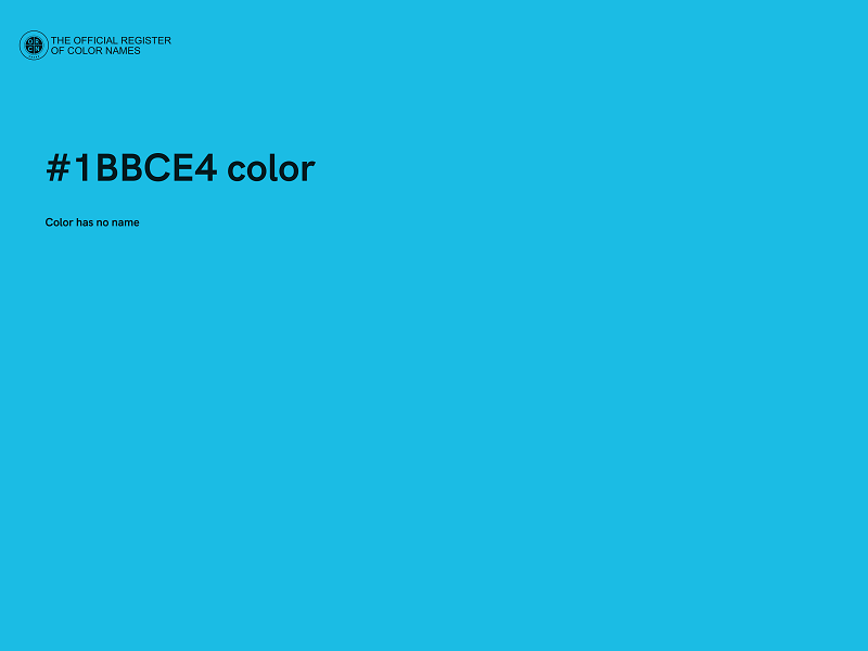 #1BBCE4 color image