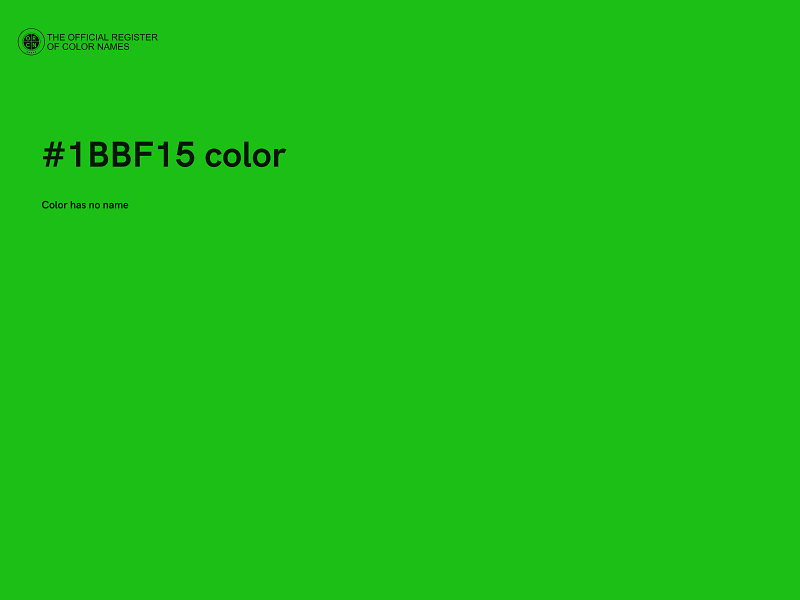 #1BBF15 color image