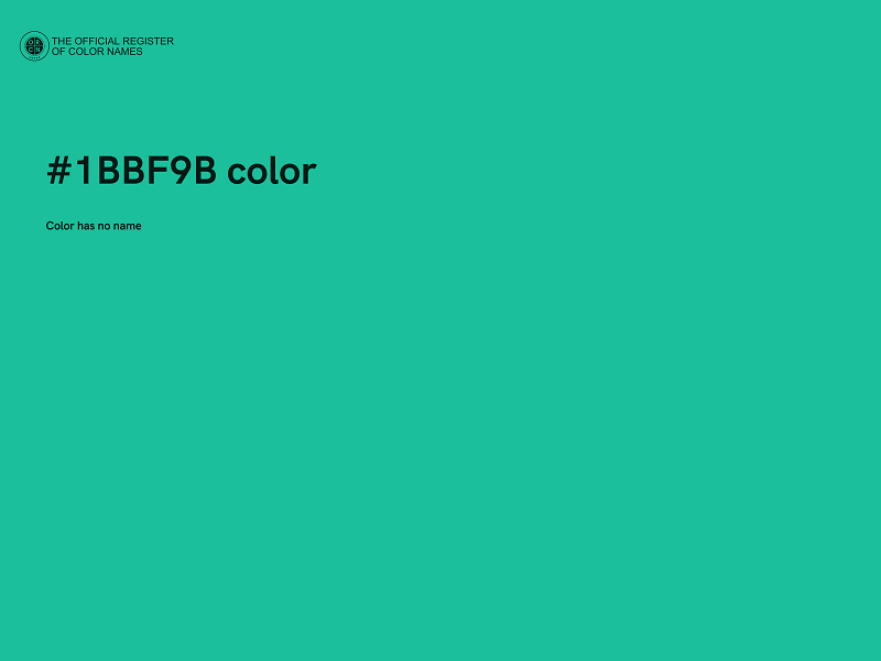 #1BBF9B color image