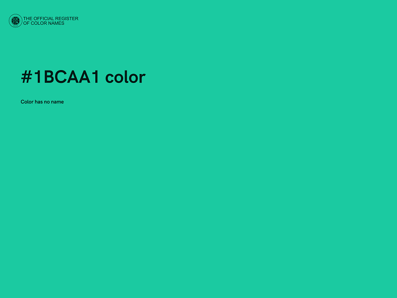 #1BCAA1 color image