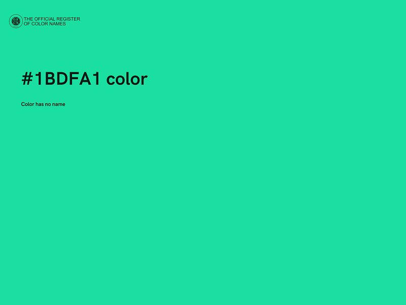 #1BDFA1 color image