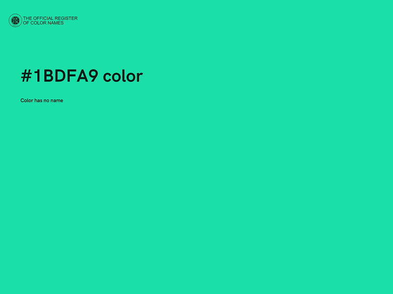 #1BDFA9 color image