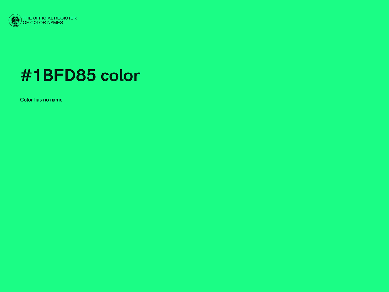 #1BFD85 color image