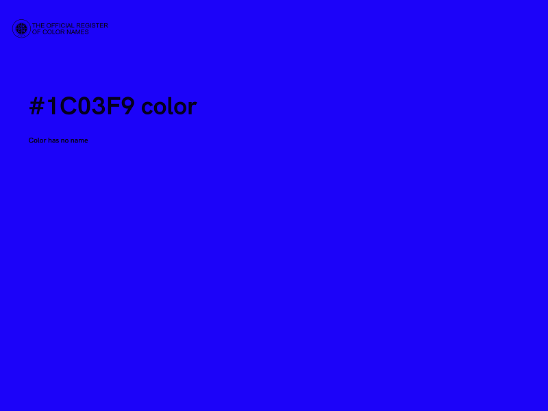 #1C03F9 color image