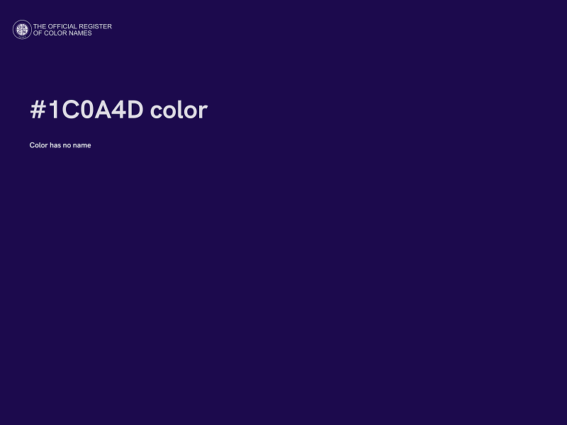 #1C0A4D color image