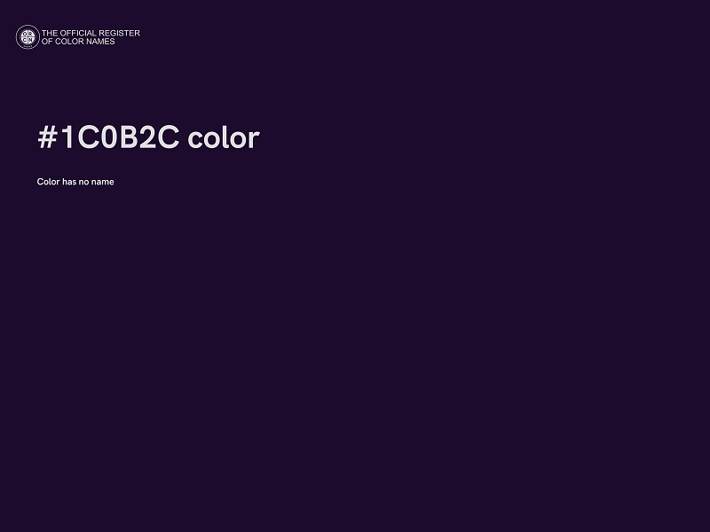 #1C0B2C color image