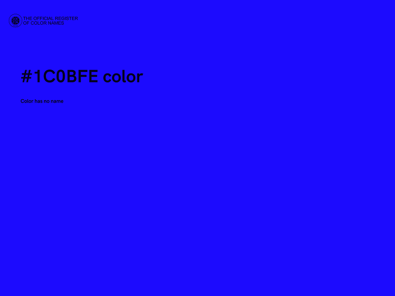 #1C0BFE color image