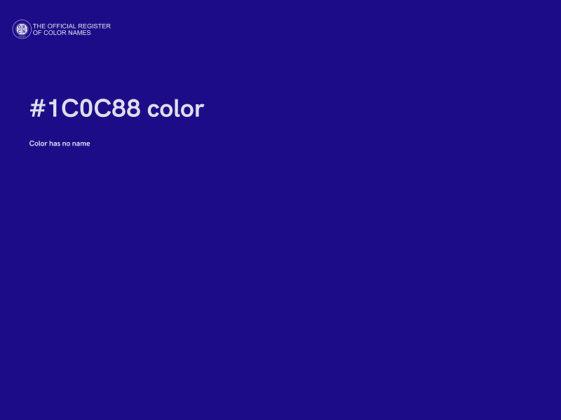 #1C0C88 color image