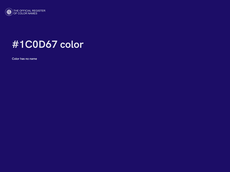 #1C0D67 color image