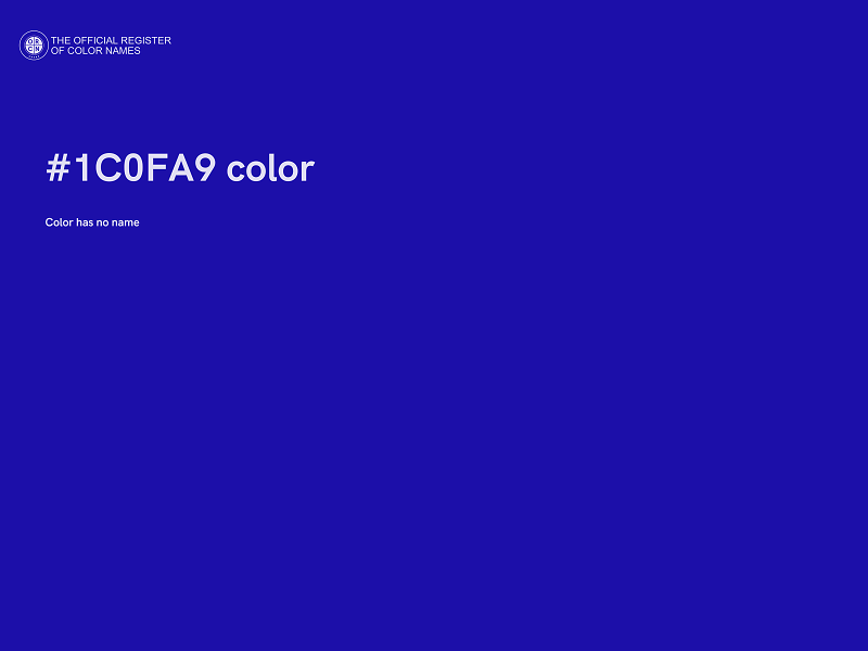 #1C0FA9 color image