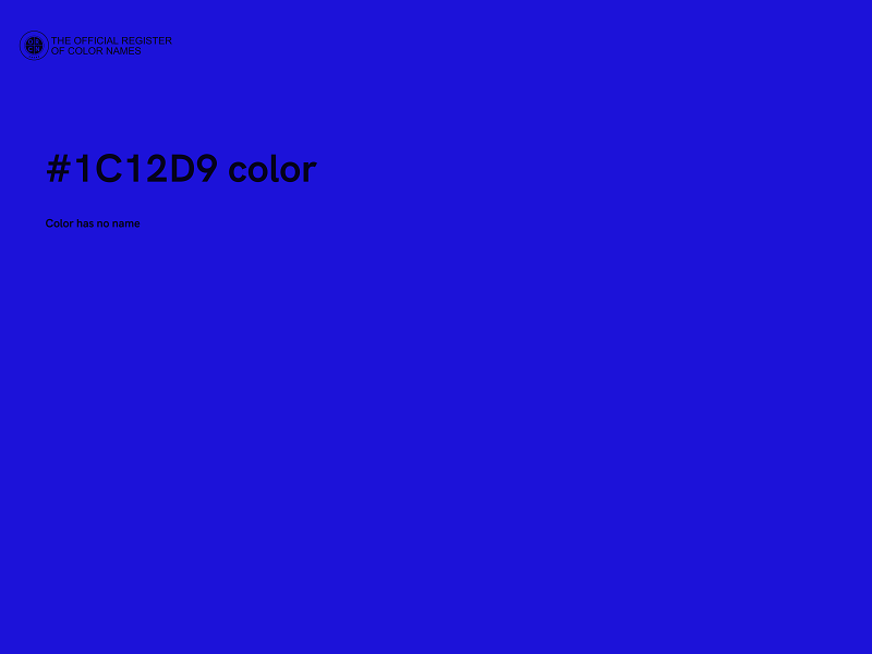 #1C12D9 color image