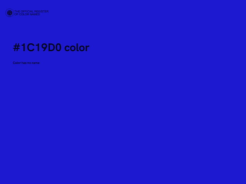 #1C19D0 color image