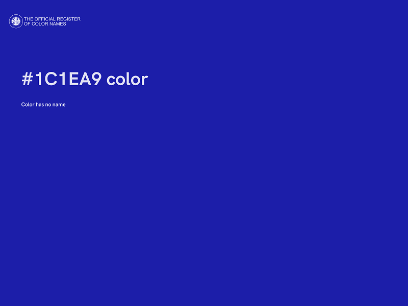 #1C1EA9 color image