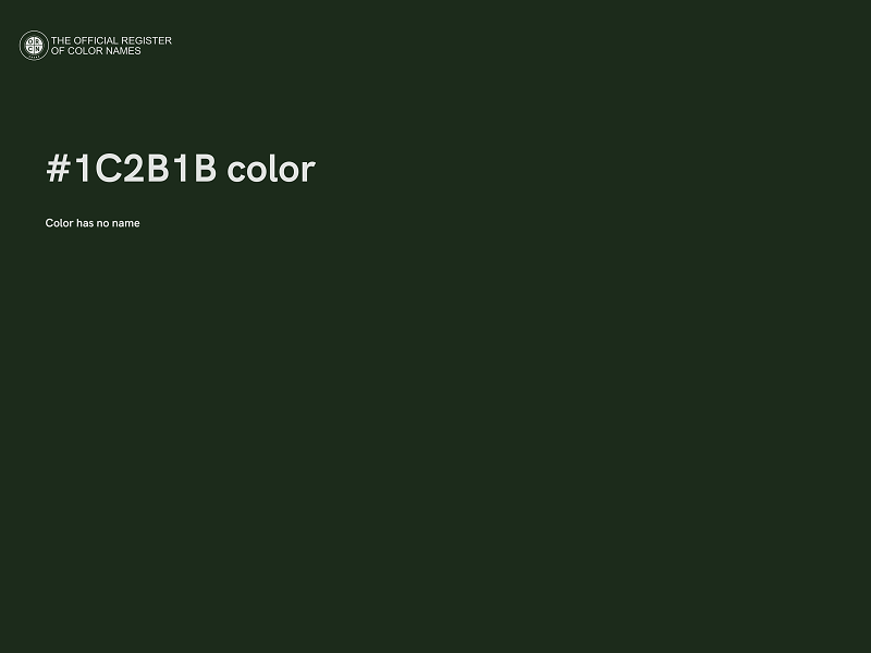 #1C2B1B color image