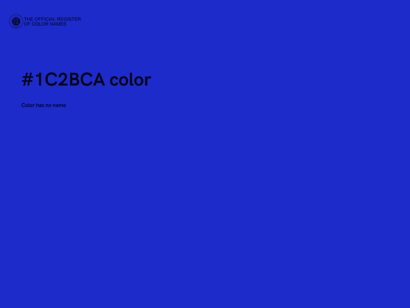 #1C2BCA color image