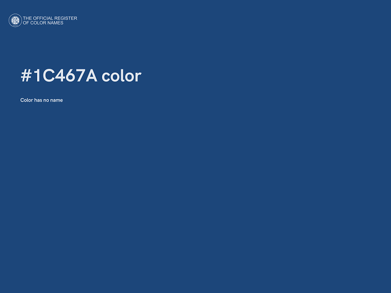 #1C467A color image