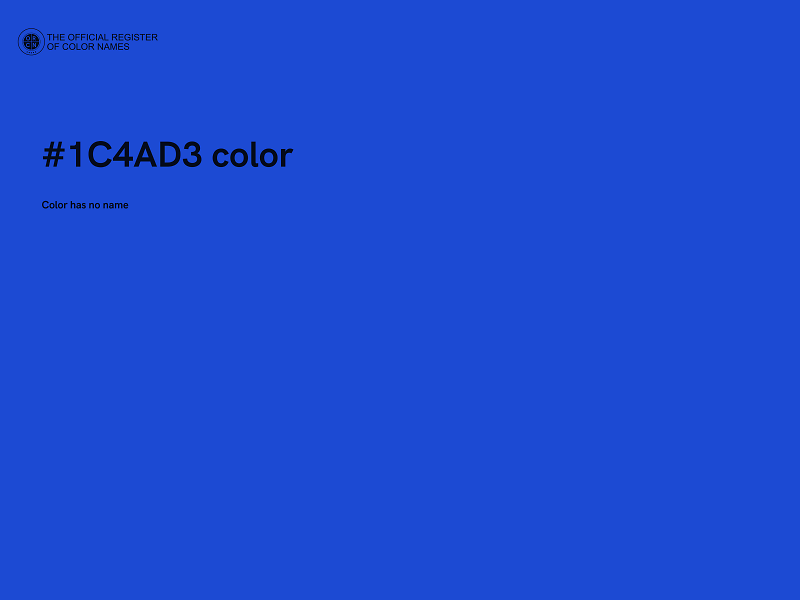 #1C4AD3 color image