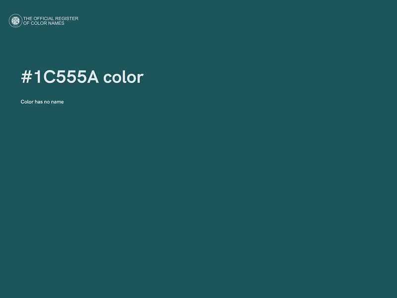 #1C555A color image