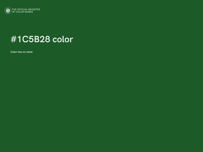 #1C5B28 color image