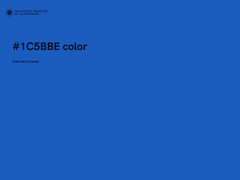 #1C5BBE color image