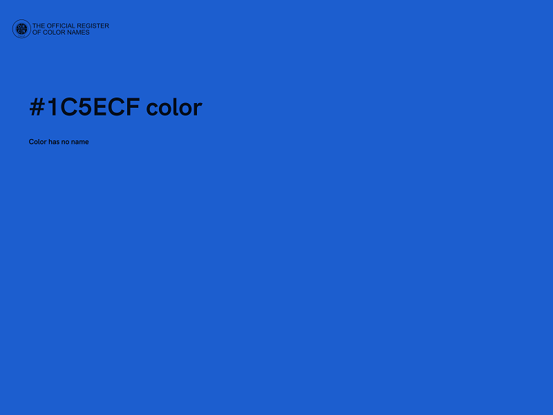 #1C5ECF color image