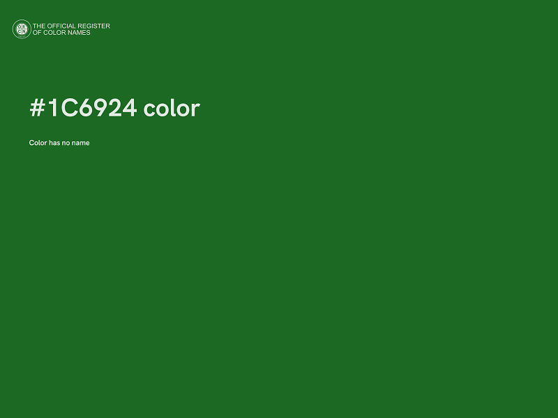 #1C6924 color image