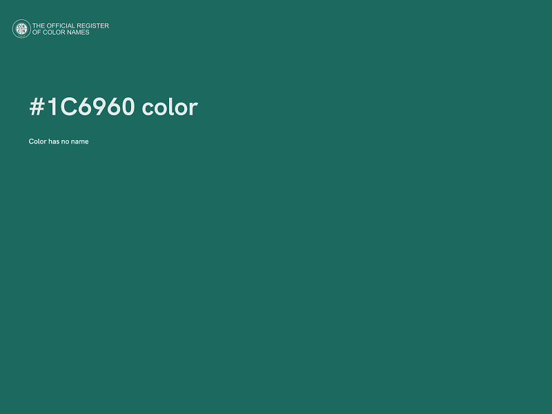 #1C6960 color image