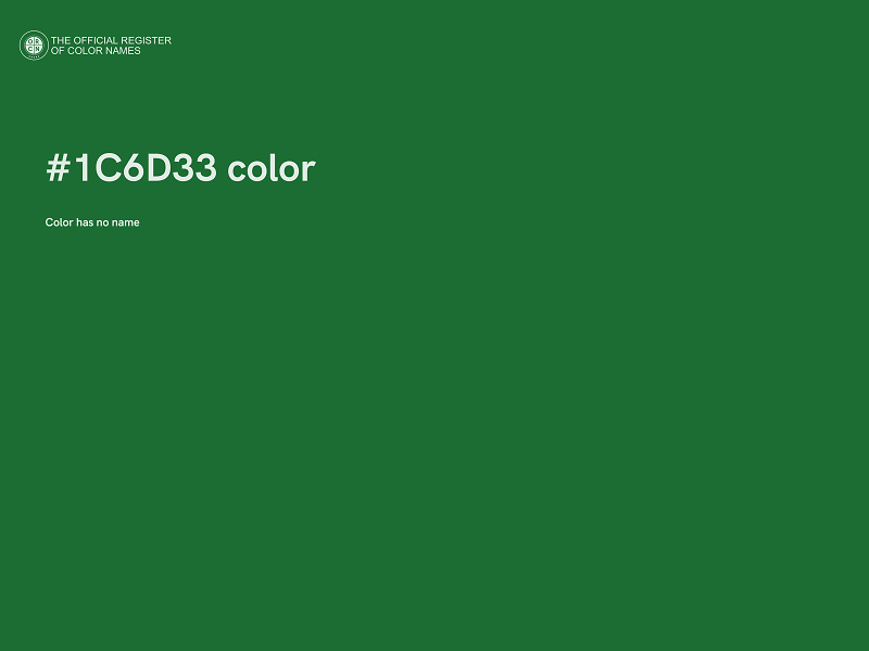 #1C6D33 color image