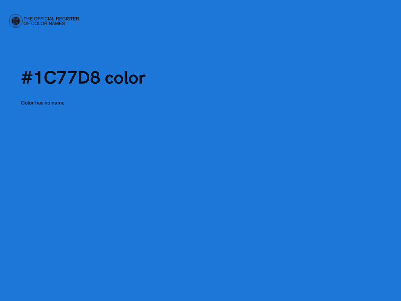 #1C77D8 color image