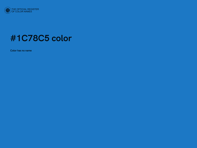 #1C78C5 color image