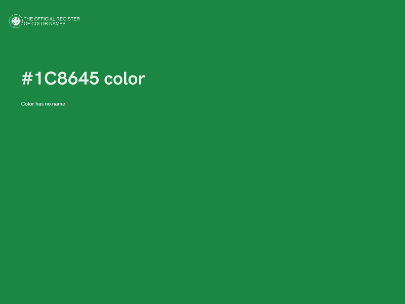 #1C8645 color image