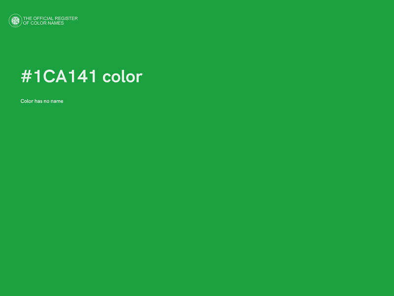 #1CA141 color image