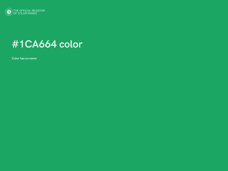 #1CA664 color image