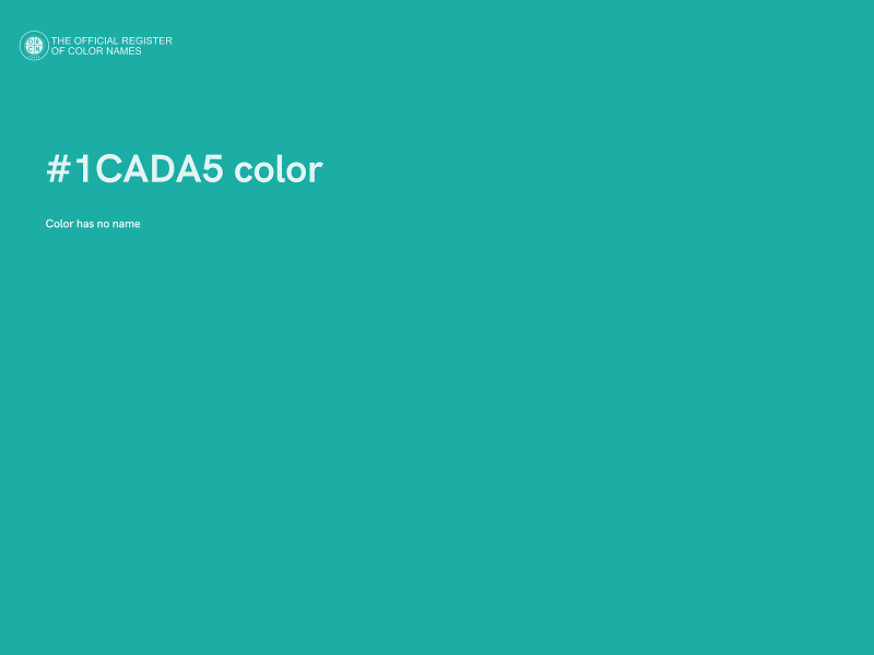 #1CADA5 color image