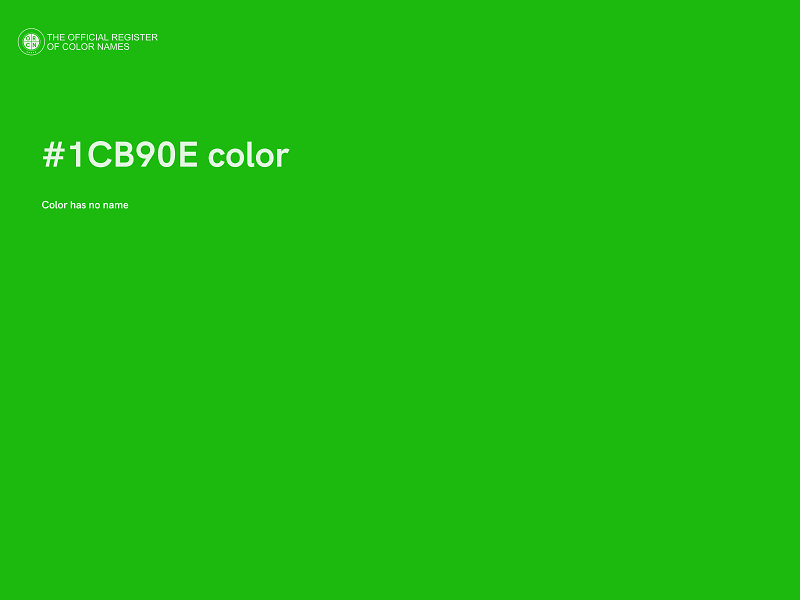 #1CB90E color image