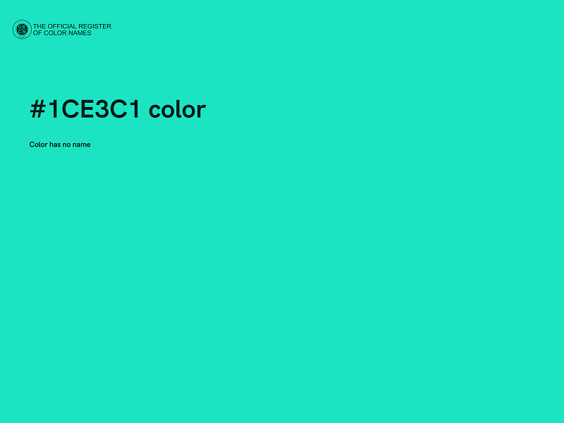 #1CE3C1 color image